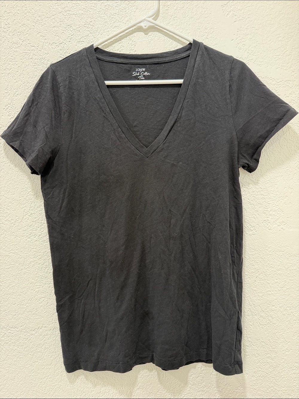 J Crew Slub 3-Pack Solid Color Tee Bundle - Black, Aqua, Blue, Sz L - Picture 2 of 9